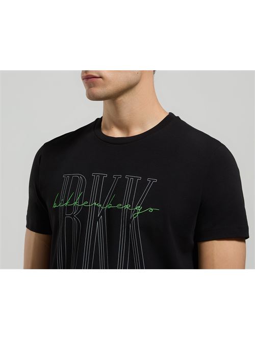 T-shirt nera BIKKEMBERGS | BMT09028000