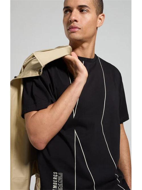 T-shirt nera BIKKEMBERGS | BMT09118000